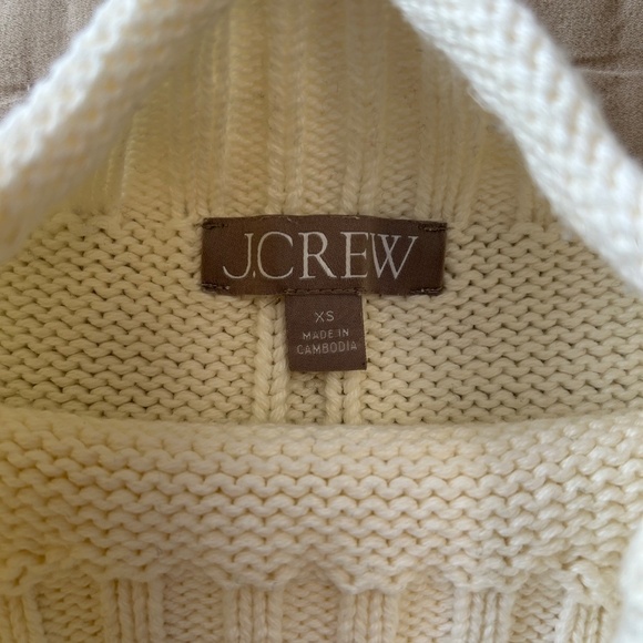 J Crew 2025 Rollneck Sweater XS Cream - Picture 5 of 6